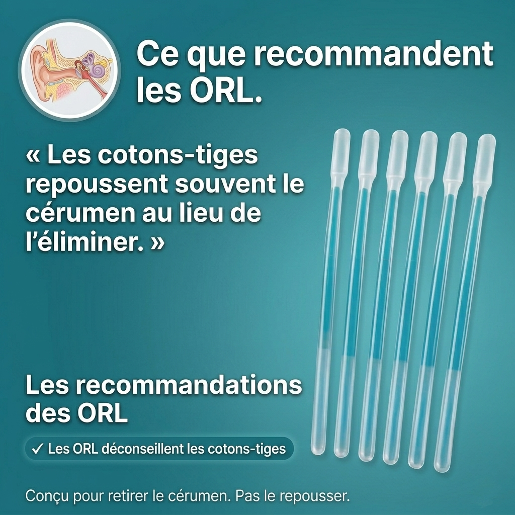 OREVYA | Stick Nettoyant Oreilles Adhésif Réutilisable
